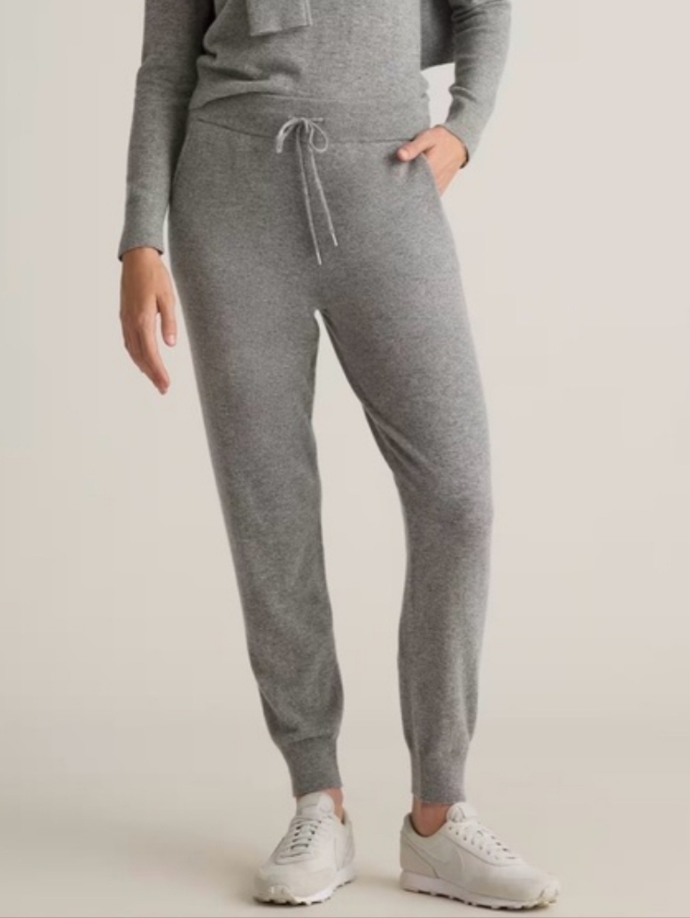 Quince Gray Mongolian Cashmere Jogger Sweatpants Sz XS